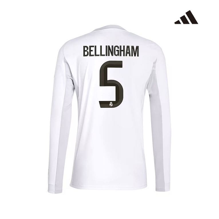 Maillot Manches Longues Real Madrid Domicile 2025/26 (Bellingham 5) – Image 3