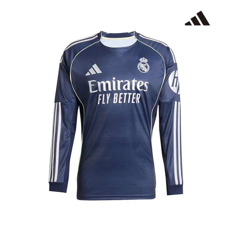 Maillot Real Madrid Extérieur Manches Longues 2025 2026