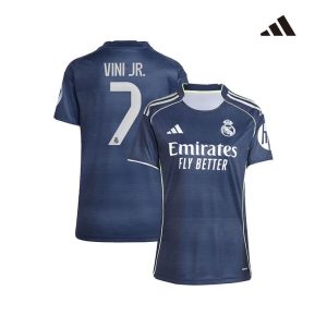 Maillot Real Madrid Extérieur Femme 2025/2026 (Vini Jr. 7)