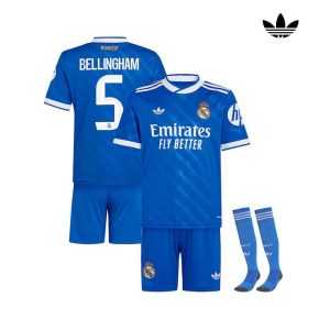 Maillot Real Madrid Third Enfant 2025/2026 (Bellingham 5)