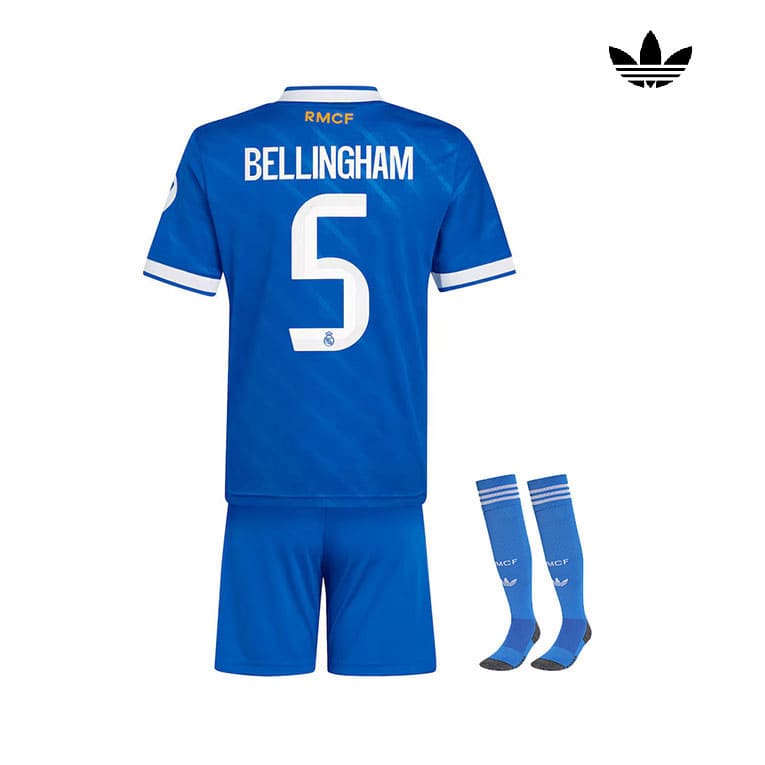 Maillot Real Madrid Third Enfant 2025/2026 (Bellingham 5) – Image 3
