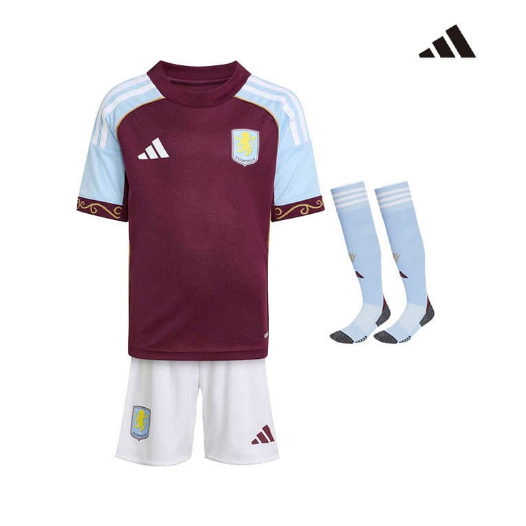Maillot Kit Aston Villa Domicile Enfant 2025/2026 – Image 2