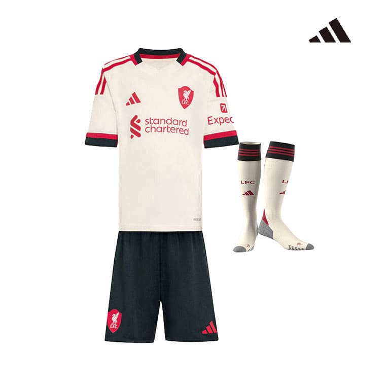 Maillot Kit Liverpool Extérieur Enfant 2025/2026 – Image 2