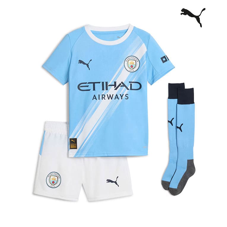 Maillot Kit Manchester City Domicile Enfant 2025/2026 – Image 2