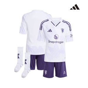 Maillot Kit Manchester United Extérieur Enfant 2025/2026